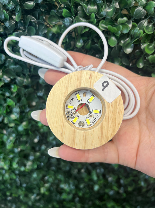 Light Up Sphere Stands - WHITE LIGHT