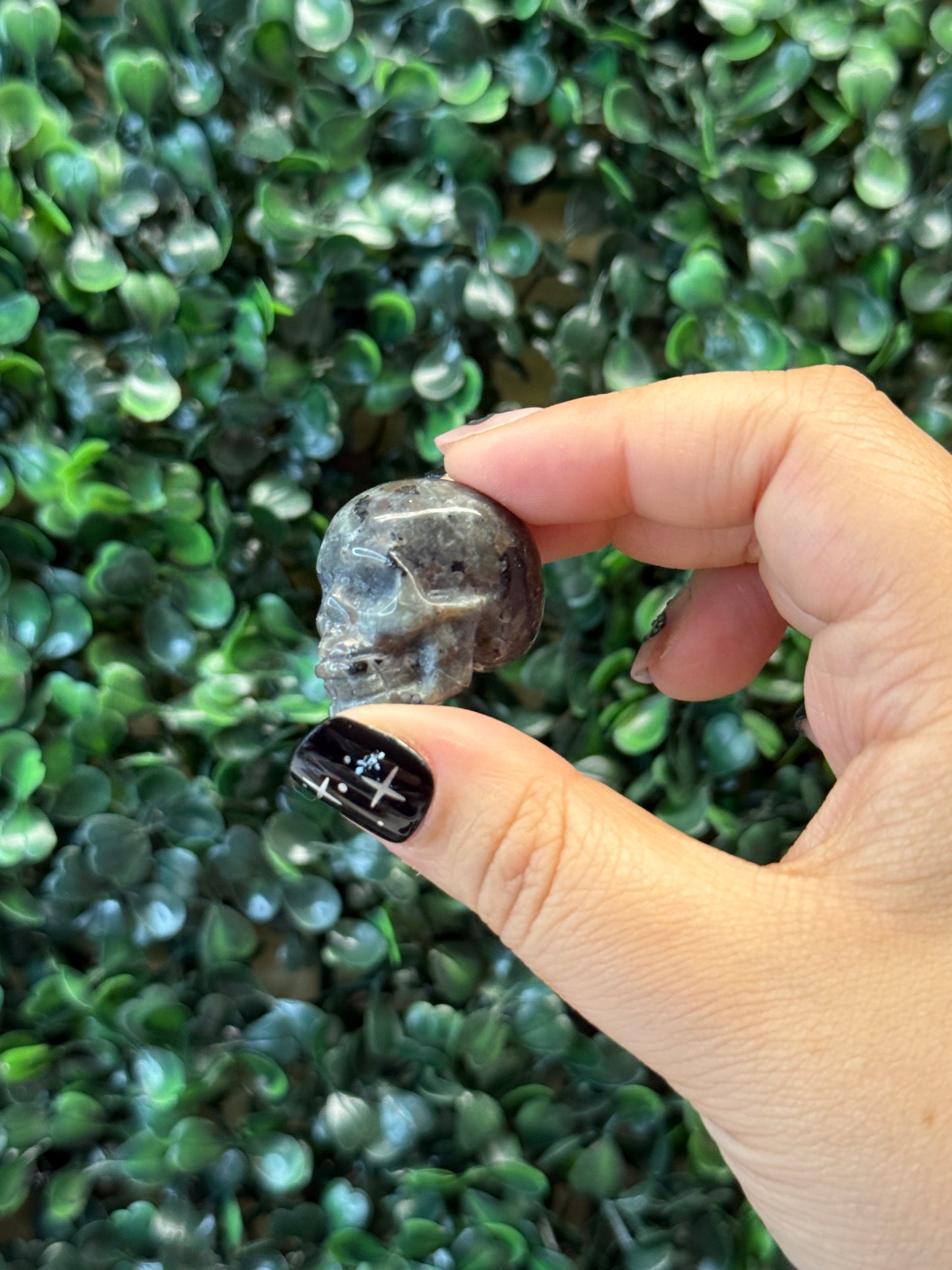 Black Obsidian & Yooperlite Skulls