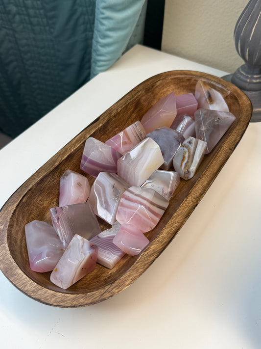 Pink Jelly Agate Gushers - heat treated & some are slightly imperfect (Intuitively Chosen)