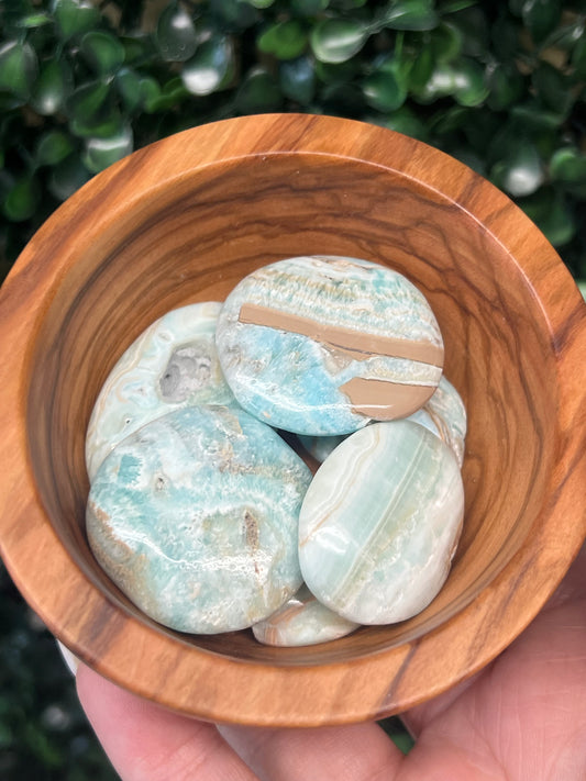 Mini Blue Aragonite Flatstones (INTUITIVELY CHOSEN)